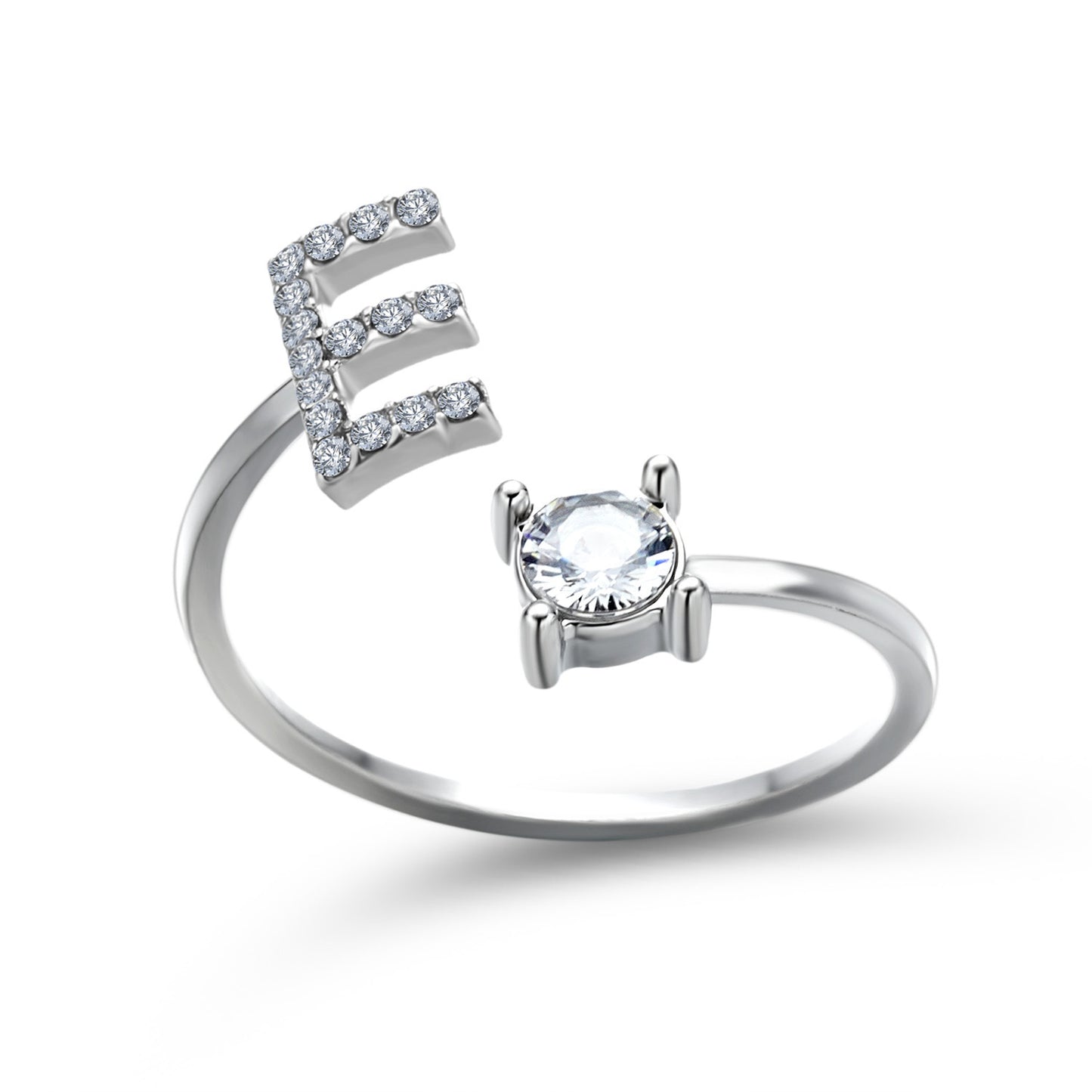 Adjustable Ring with Letter