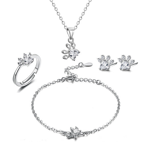 Jewelry Sets for Mom - Cat Paw Jewelry Set