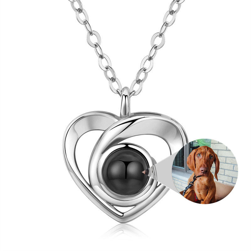 Custom Heart Shaped Photo Necklace