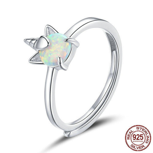 Adjustable Rare Unicorn Finger Ring