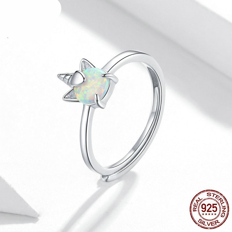 Adjustable Rare Unicorn Finger Ring