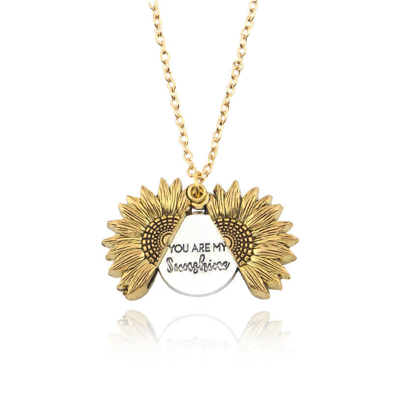 Sunflower Necklace - You are my Sunshine