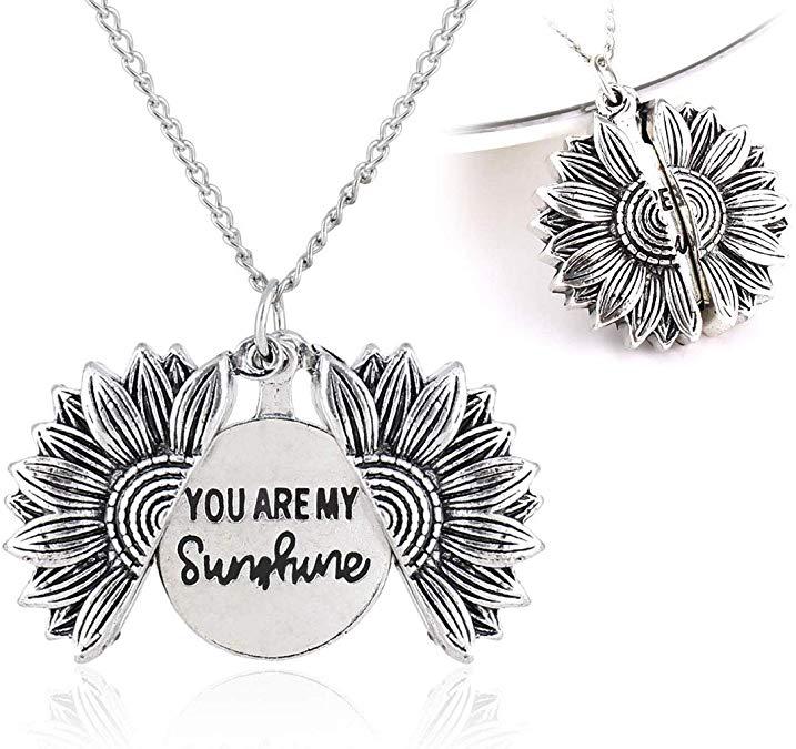 Sunflower Necklace - You are my Sunshine