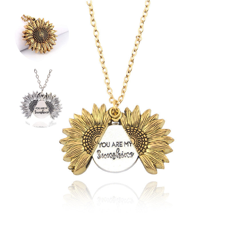 Sunflower Necklace - You are my Sunshine