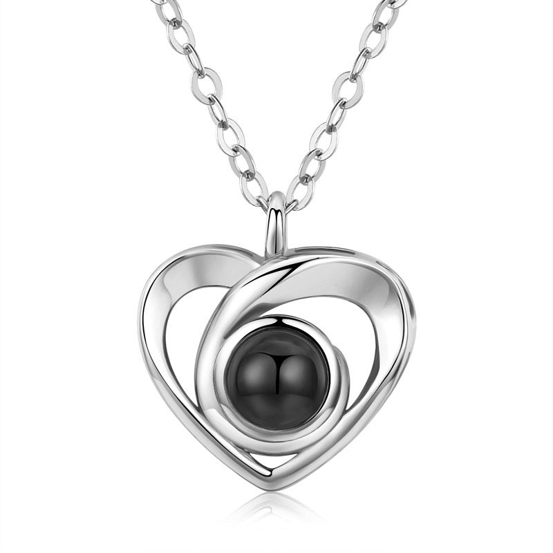 Custom Heart Shaped Photo Necklace