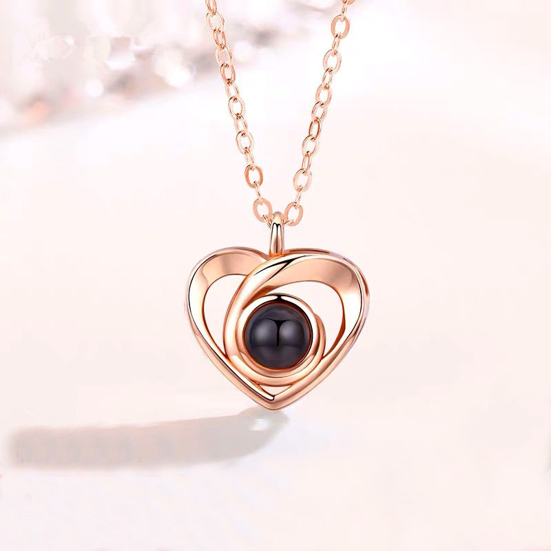 Custom Heart Shaped Photo Necklace
