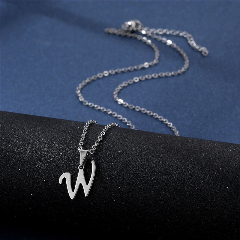 Mens Necklace with Initial