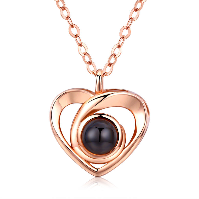 Custom Heart Shaped Photo Necklace