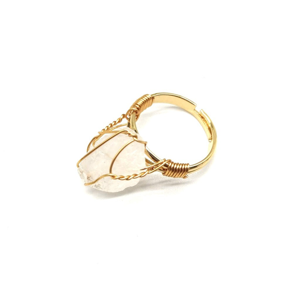 Adjustable Grandma Birthstone Ring One Stone