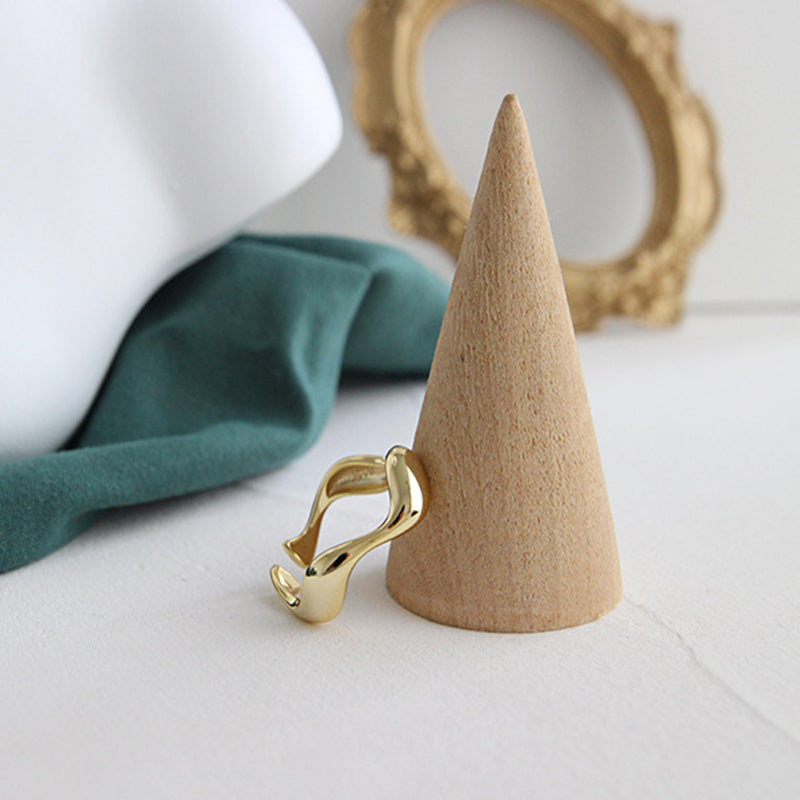 Sterling Silver Wave Ring - 925 Silver