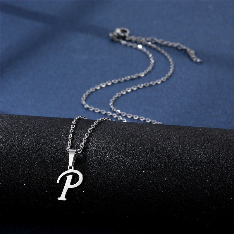 Mens Necklace with Initial