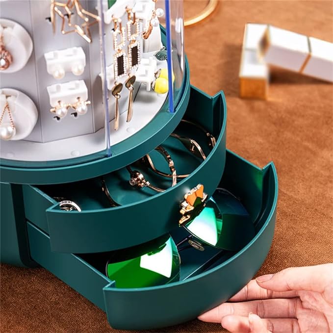 360 Rotating Jewellery Box Organizer