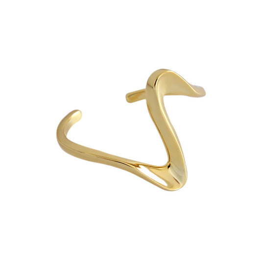 Wave Ring Sterling Silver - Adjustable