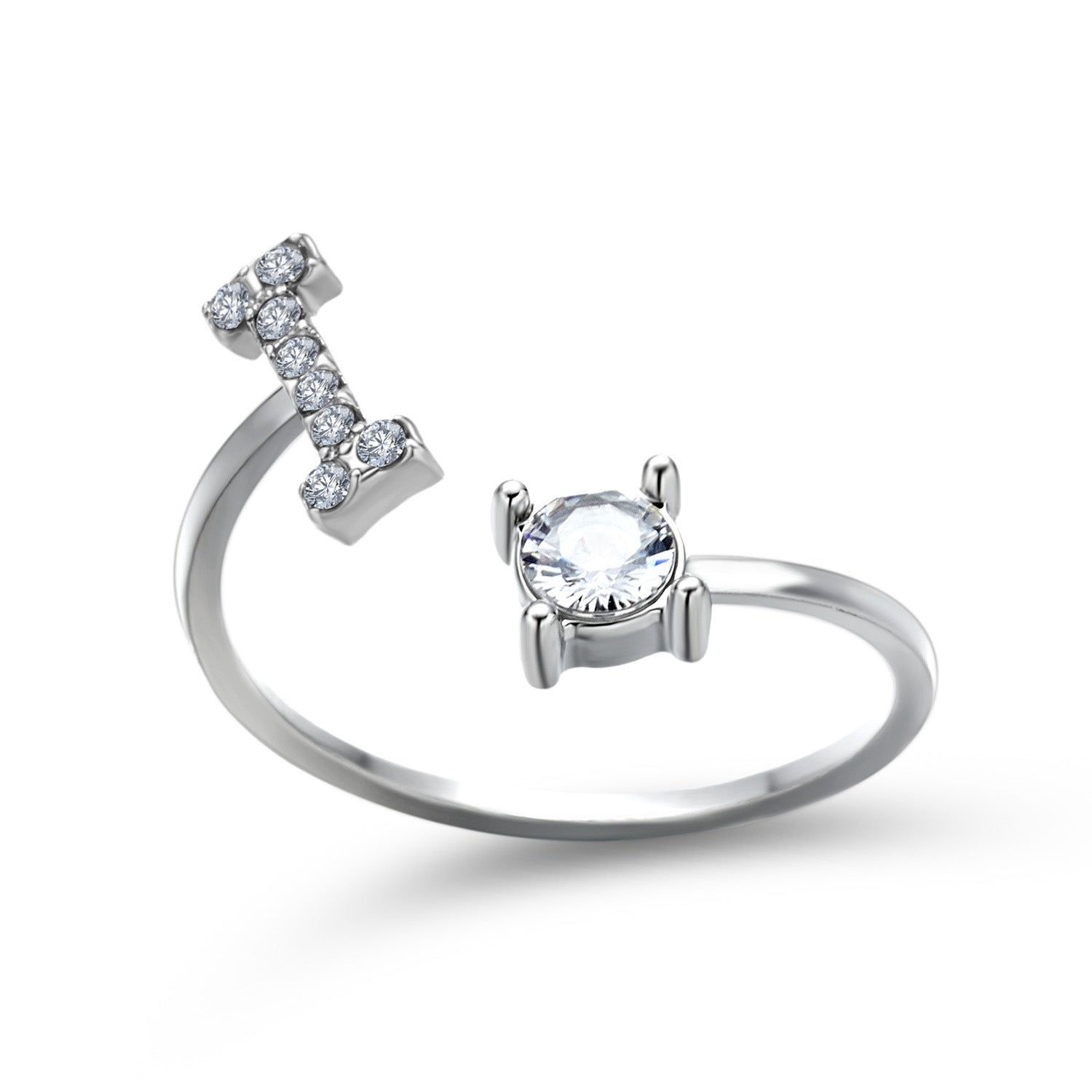Adjustable Ring with Letter
