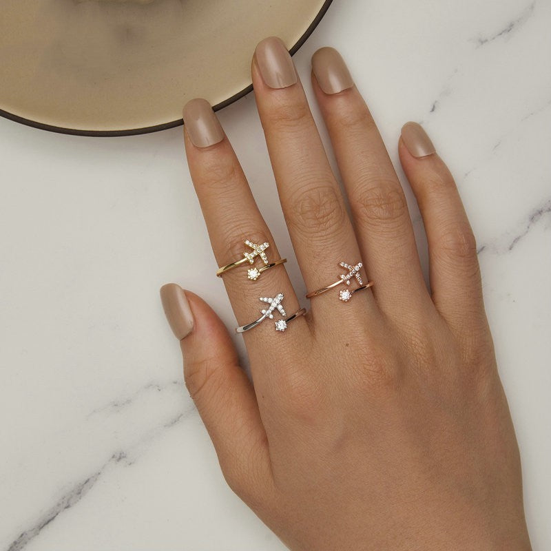 Airplane Rings Jewelry