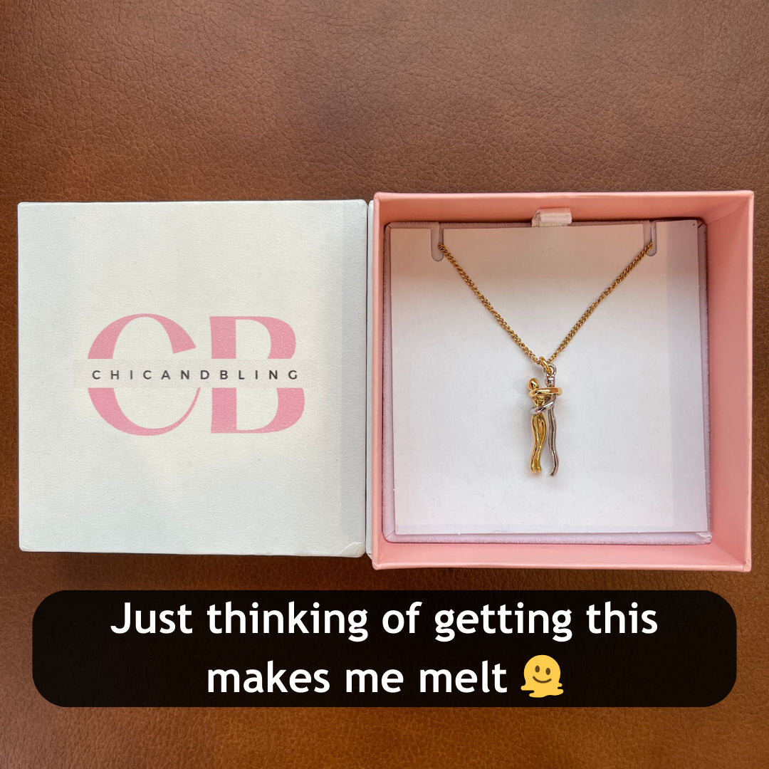 Hugging Couple Necklace