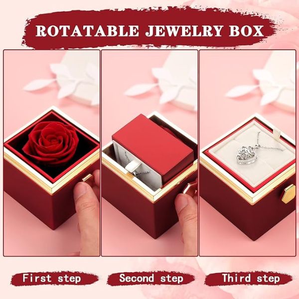 Rotating Surprise Necklace Gift Box