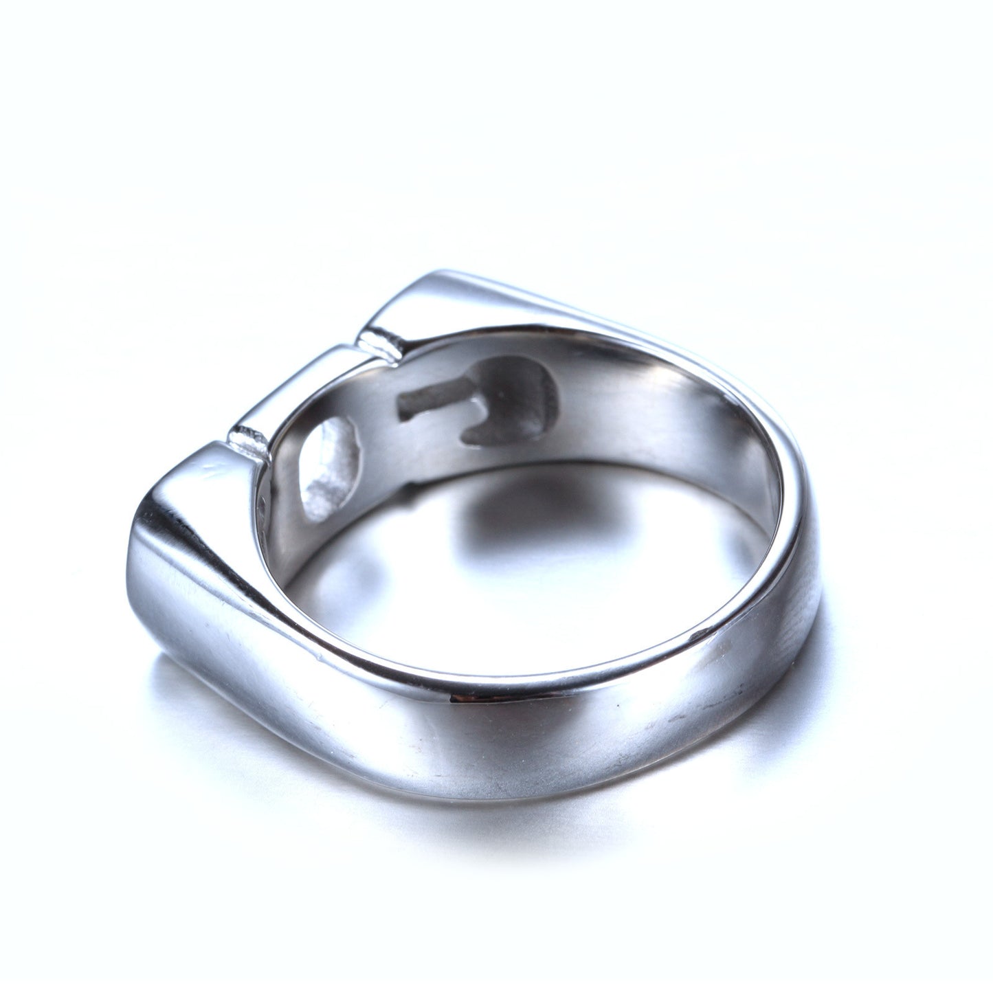 Stainless Steel Men’s Ring - GOD Word Engraved