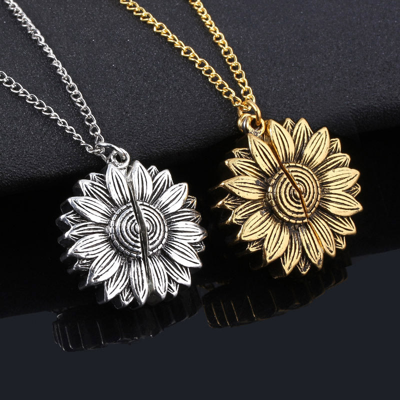 Sunflower Necklace - You are my Sunshine