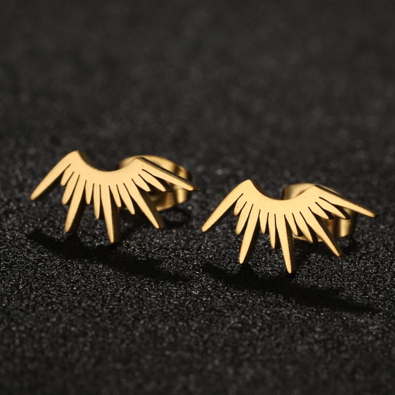 Grab These Trendy French Punk Fan Shaped Earrings Now
