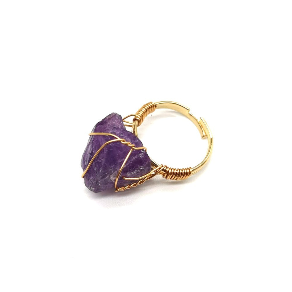 Adjustable Grandma Birthstone Ring One Stone