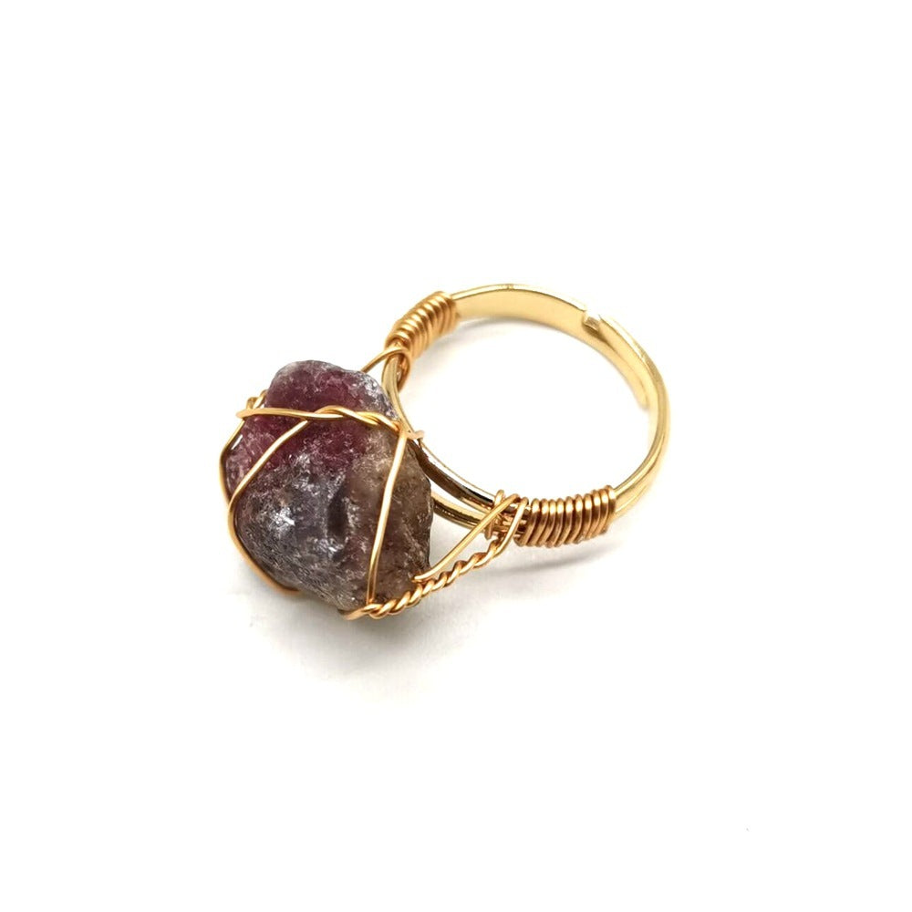 Adjustable Grandma Birthstone Ring One Stone