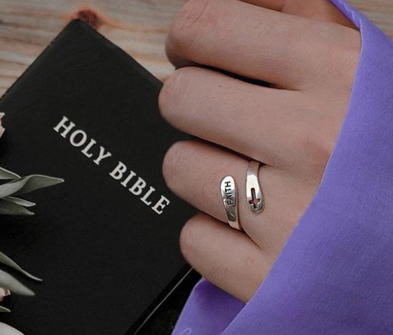 Faith Cross Ring