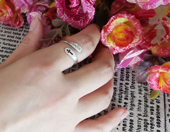 Faith Cross Ring