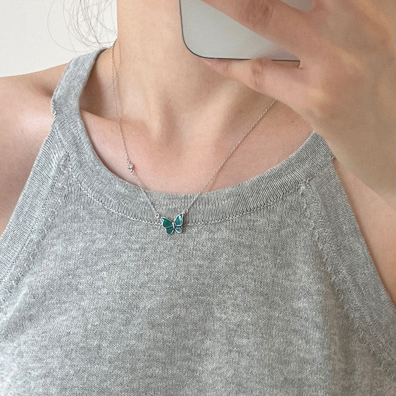 Heat Sensitive Colourful Butterfly Necklace