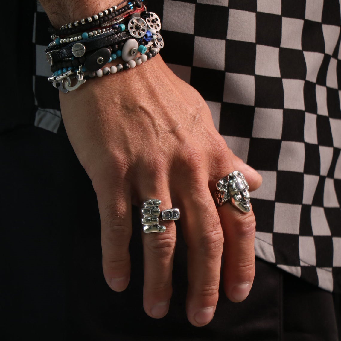 Adjustable Silver Thumb Ring