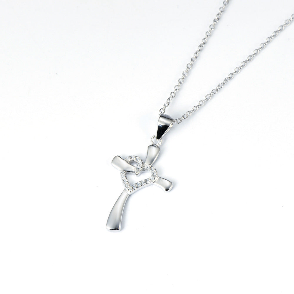 Love and Cross Shaped Necklace