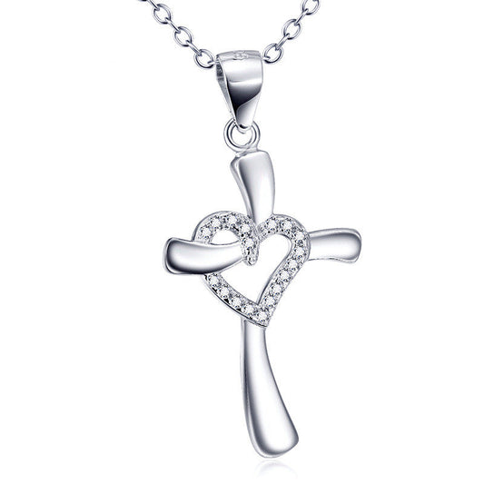 Love and Cross Shaped Necklace