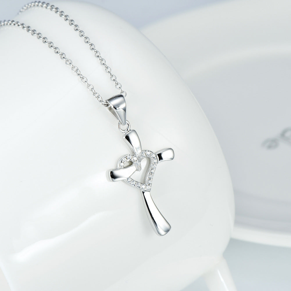 Love and Cross Shaped Necklace