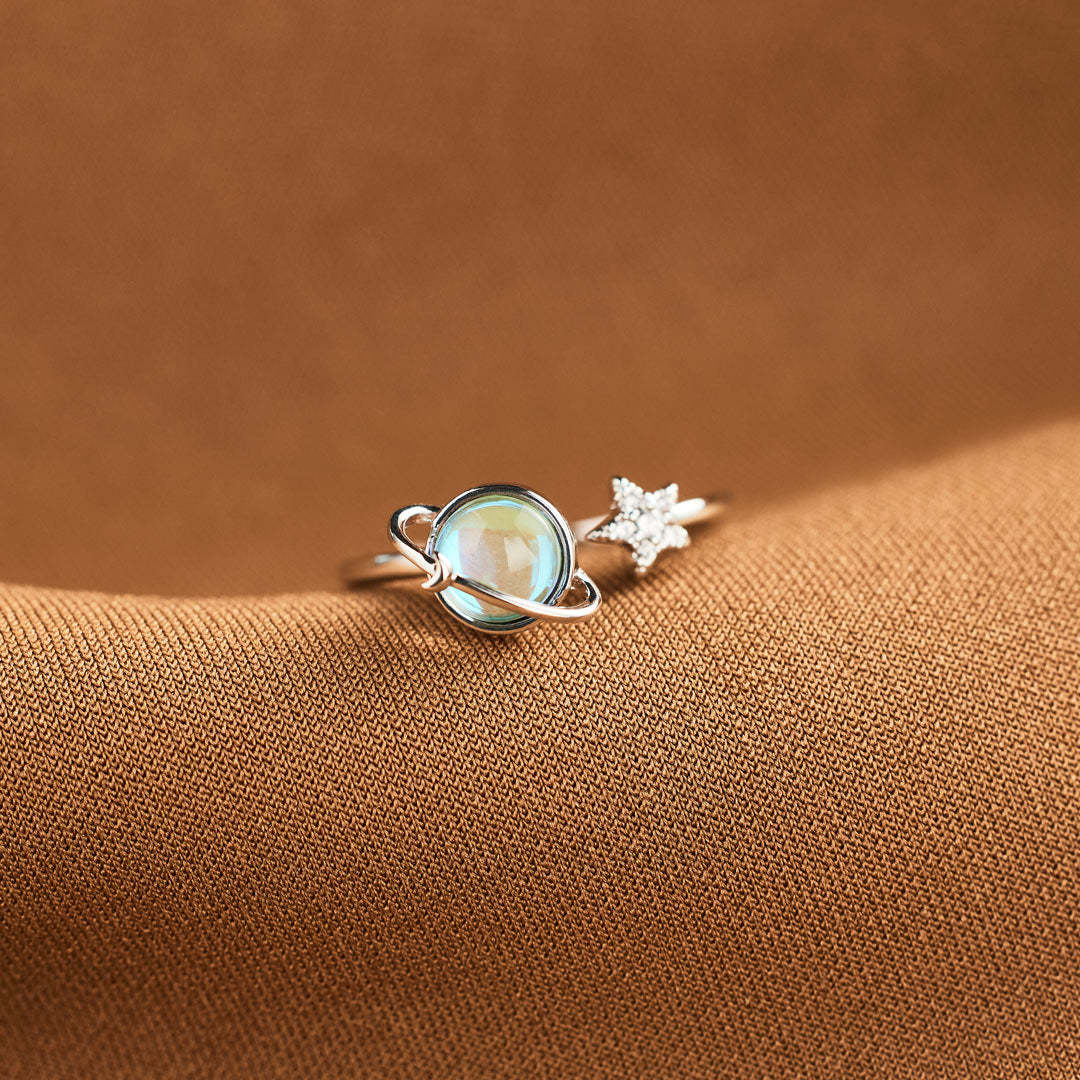 Revolving Planet Adjustable Ring