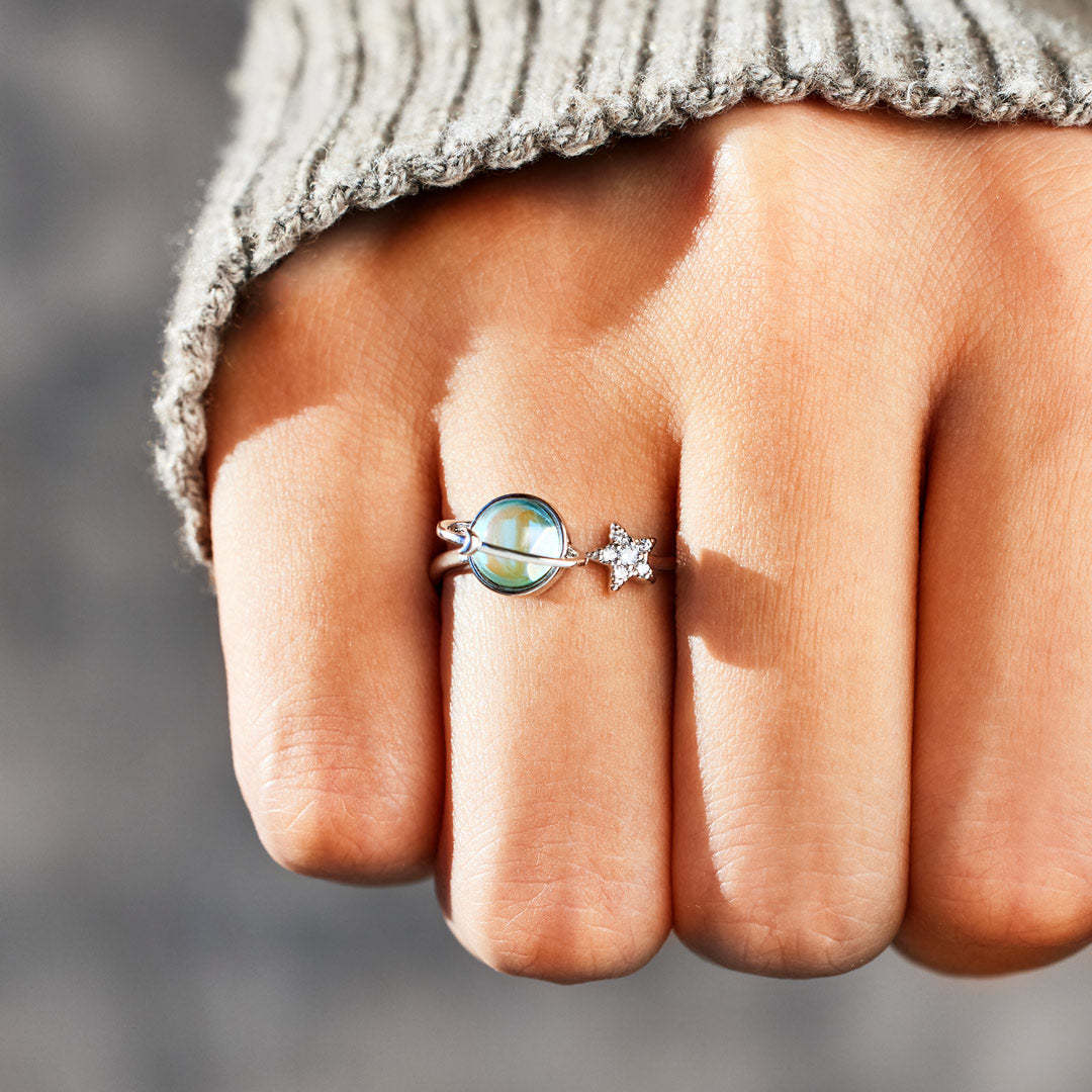 Revolving Planet Adjustable Ring