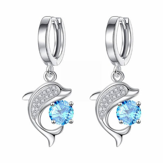 Dolphin Hoop Earring