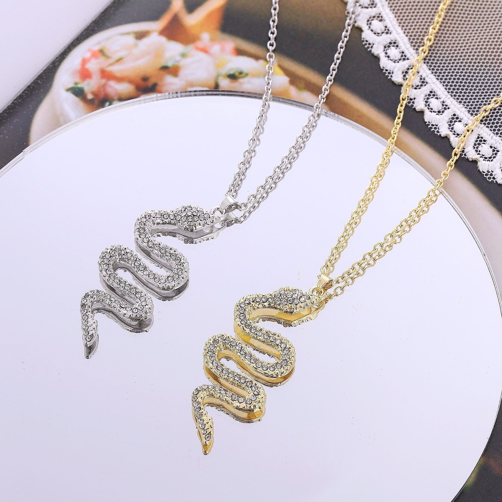 Golden Snake Necklace