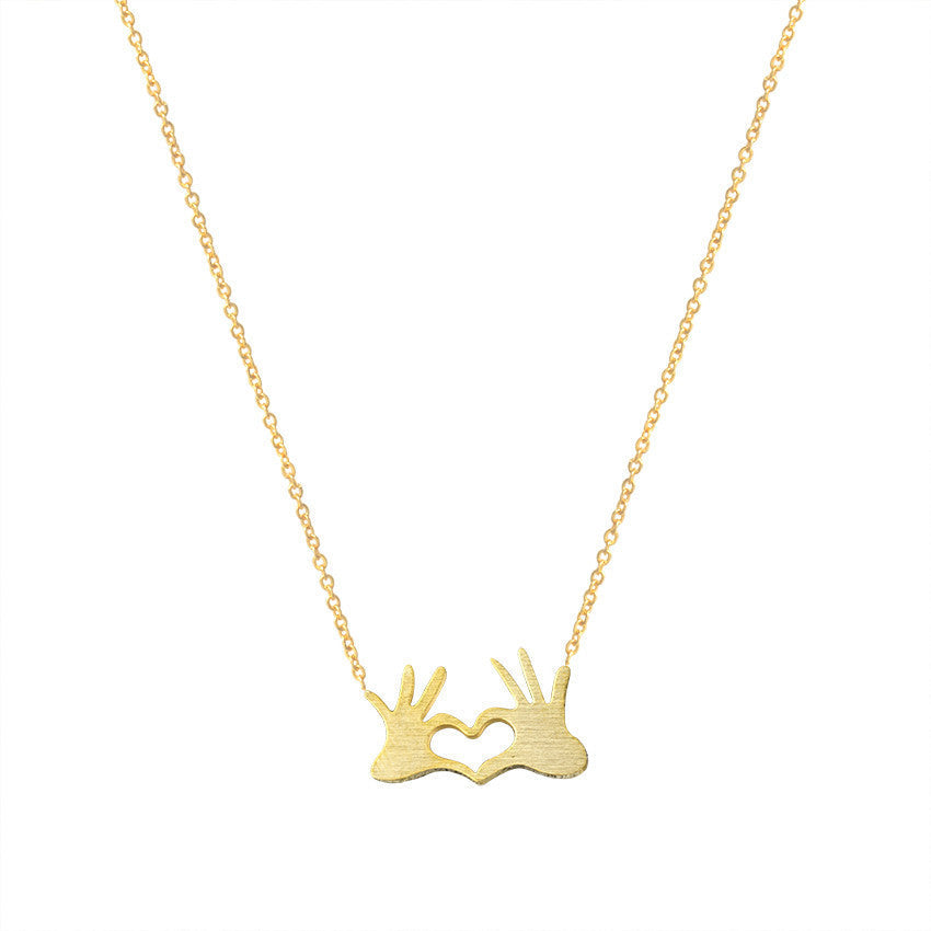 Heart necklace Clavicle