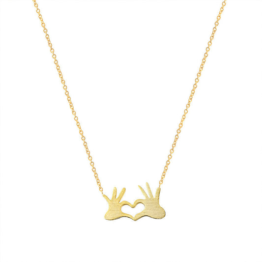 Heart necklace Clavicle
