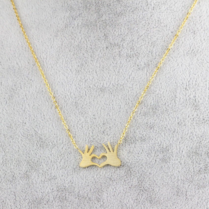 Heart necklace Clavicle