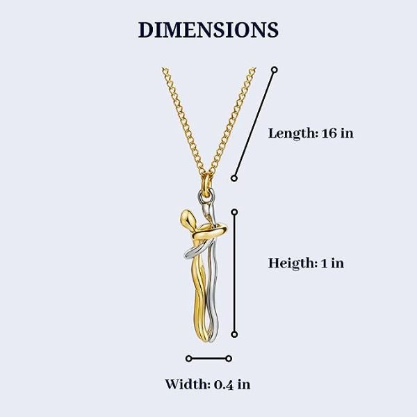 Hugging Couple Necklace