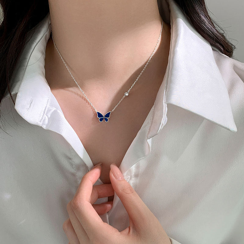 Heat Sensitive Colourful Butterfly Necklace