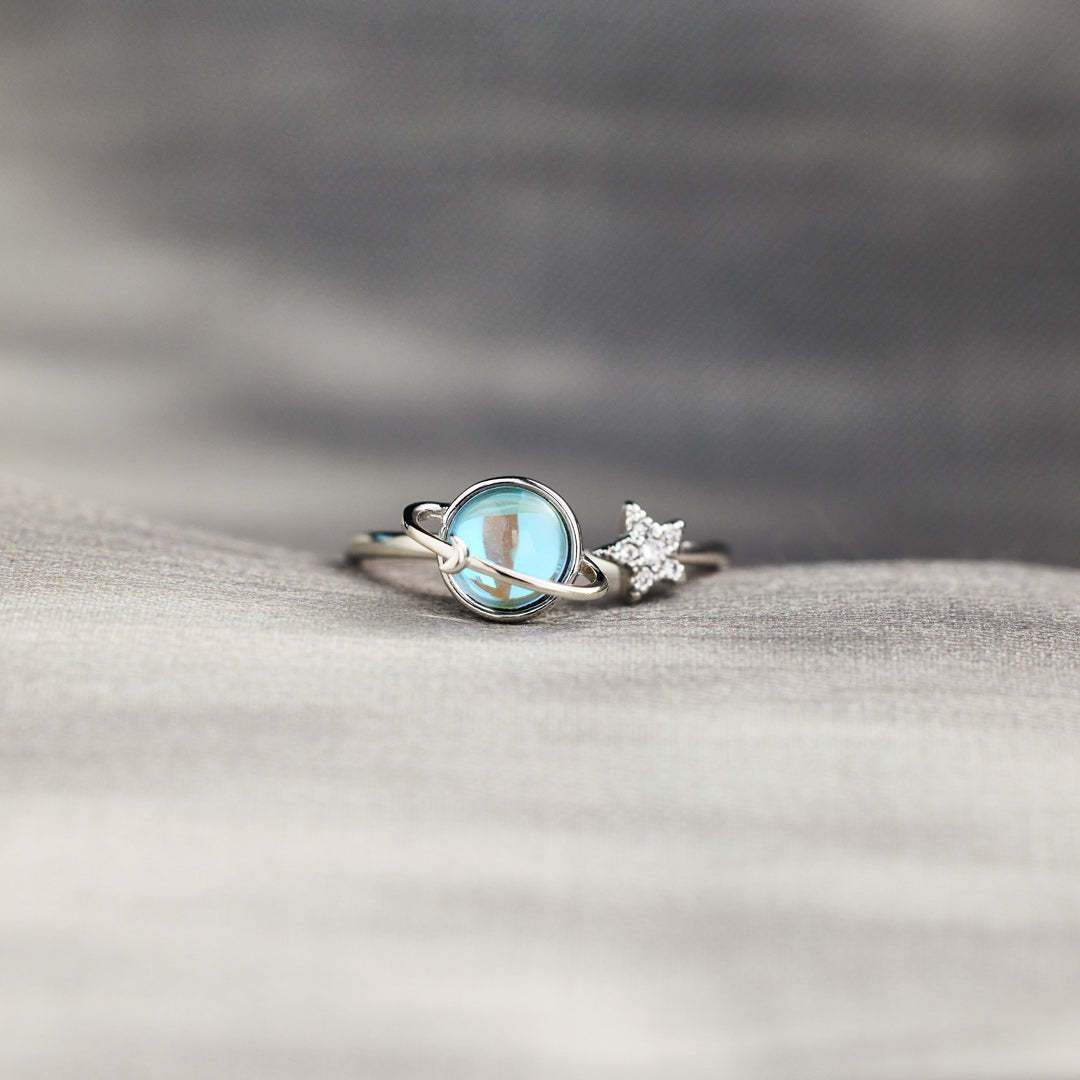 Revolving Planet Adjustable Ring