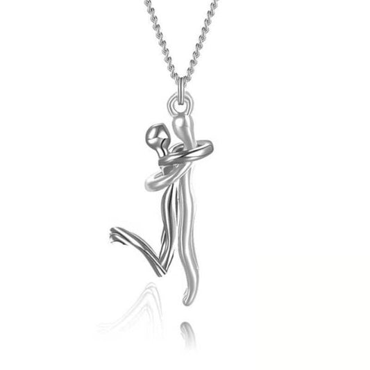 Silver Hug Necklace