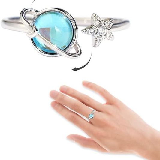 Revolving Planet Adjustable Ring