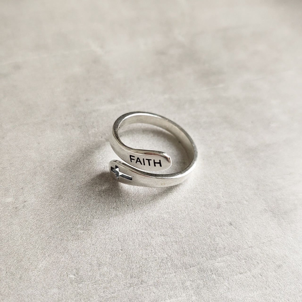 Faith Cross Ring