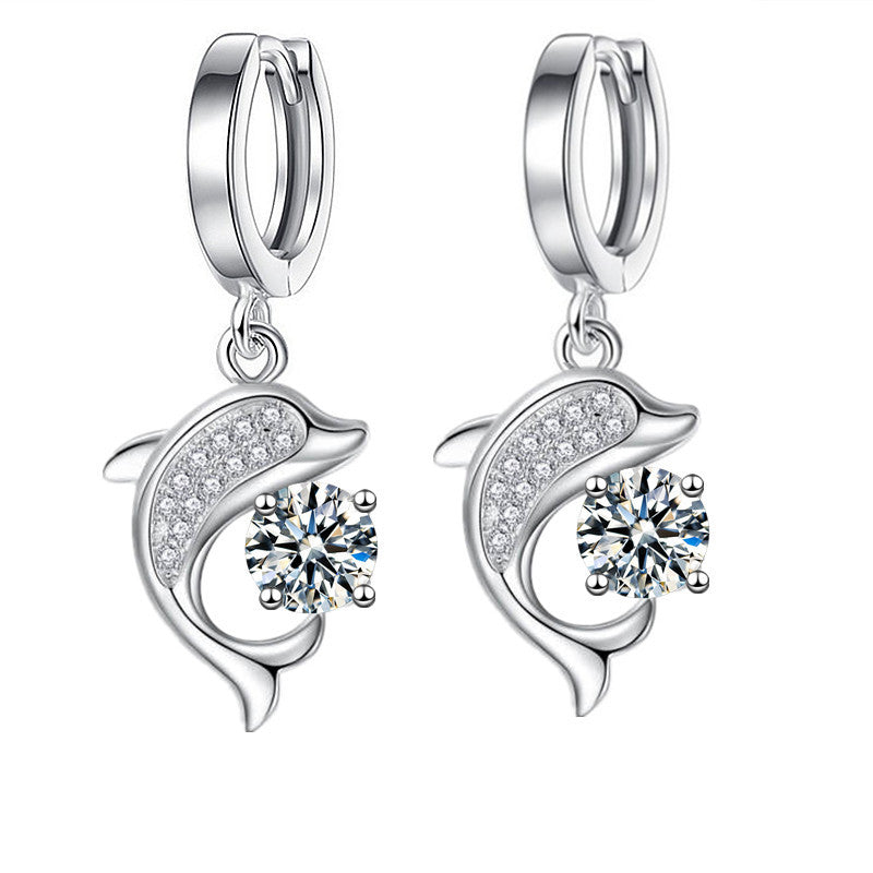 Dolphin Hoop Earring