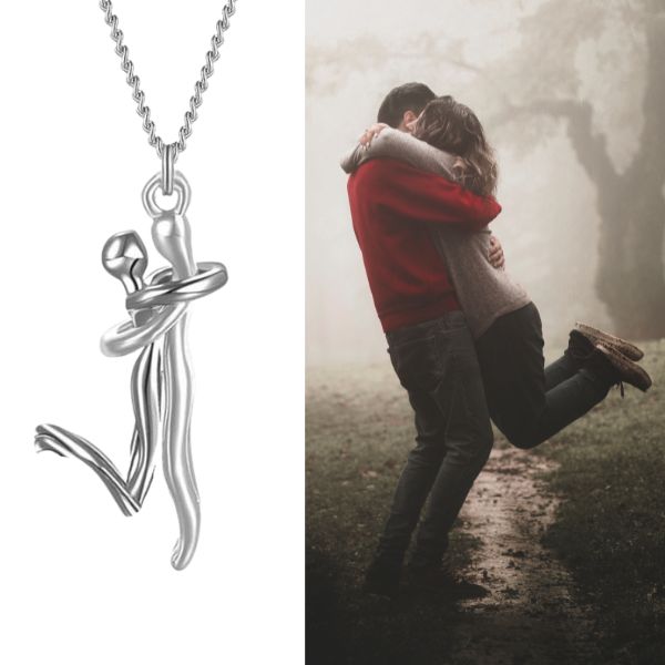 Silver Hug Necklace