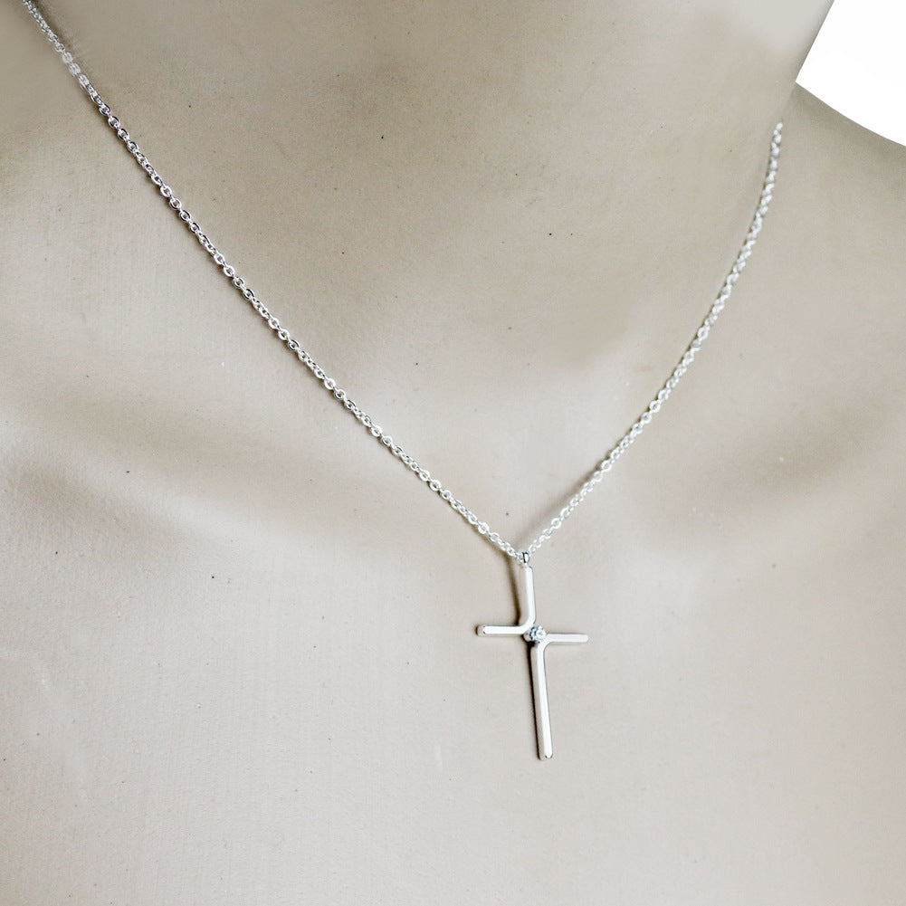 Dainty Gold Cross Necklace