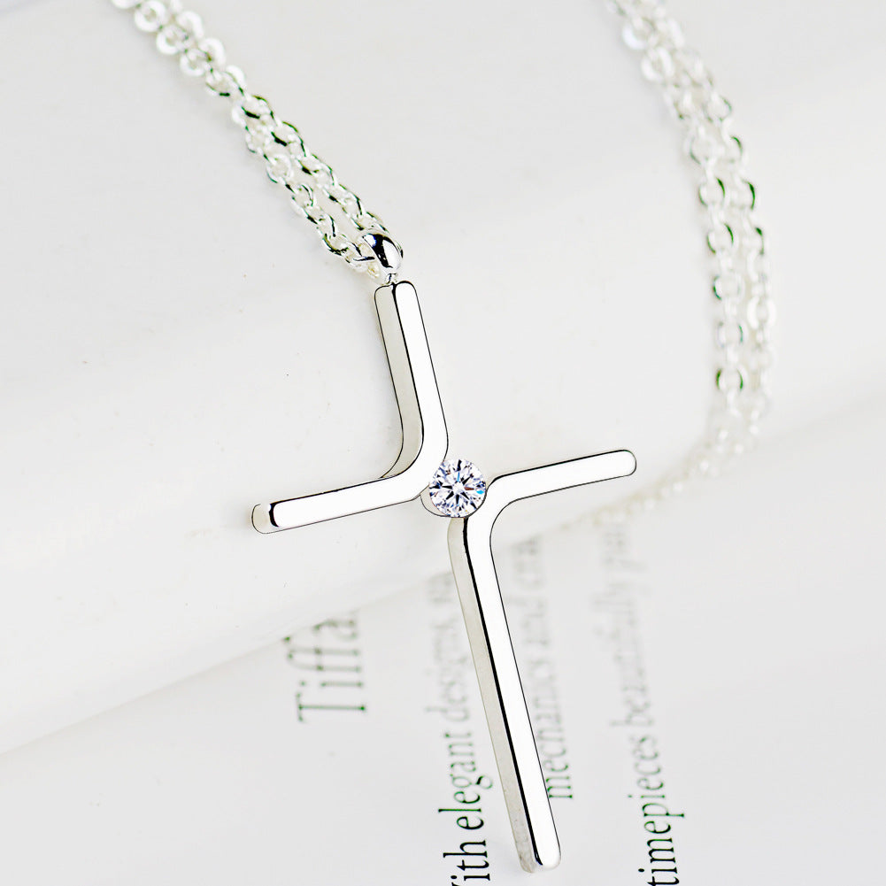 Dainty Gold Cross Necklace